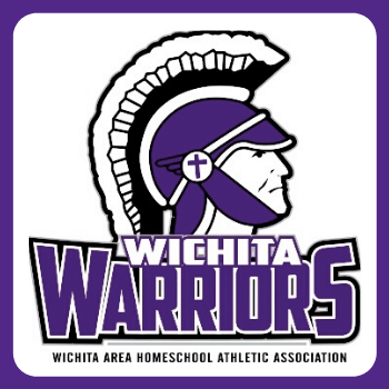 Warriors Head Logo with Purple Border